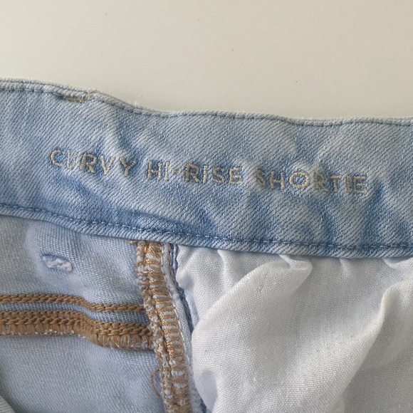 AE American Eagle women’s Jean Shorts 2 High Rise Shorts Next Level Stretch - Picture 6 of 6